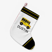 Petite Chaussette De Noël Big Yellow School Bus Transport (Devant (Accrochage))