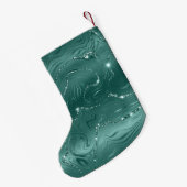 Petite Chaussette De Noël Bijoux Green Emerald Glitzy (Dos (Accrochage))