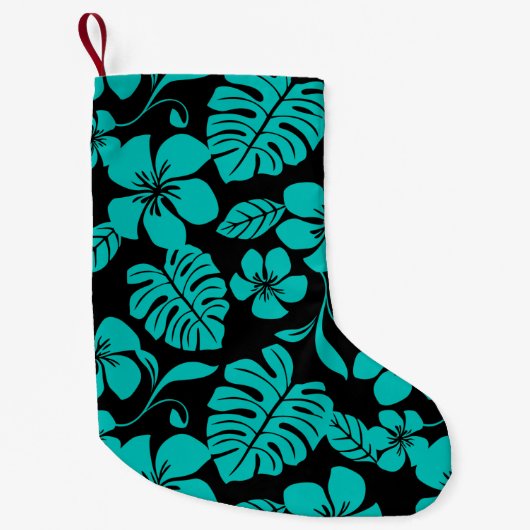 PETITE CHAUSSETTE DE NOËL BIKINI ROSE (NOIR/TURQUOISE) (Devant)