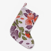 Petite Chaussette De Noël bird in a fruit garden. seamless pattern (Devant (Accrochage))