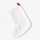 Petite Chaussette De Noël Black Lab Joyeux Noël Santa Hat Holly Moderne (Dos (Accrochage))