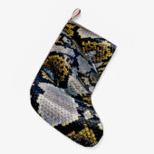 Petite Chaussette De Noël Black, yellow, and gray python (Devant (Accrochage))