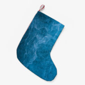 Petite Chaussette De Noël Bleu (Devant (Accrochage))
