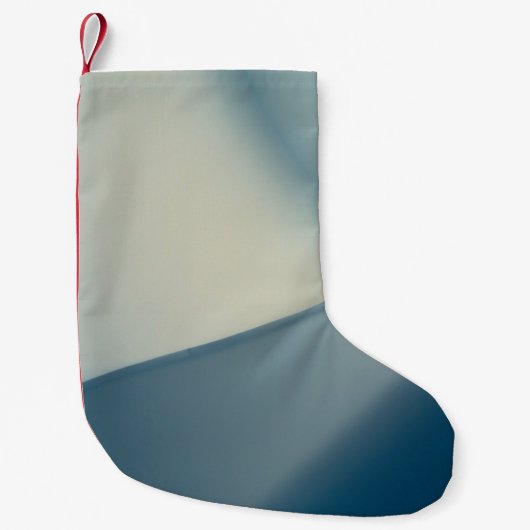 Petite Chaussette De Noël Bleu (Devant)
