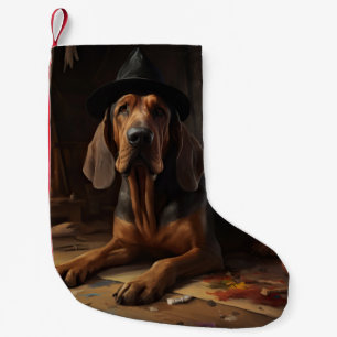 Petite Chaussette De Noël Bloodhound Citrouilles Halloween effrayant