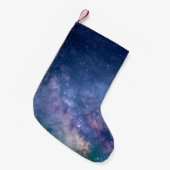 Petite Chaussette De Noël Blue and purple galaxy digital (Devant (Accrochage))