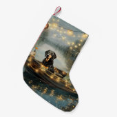 Petite Chaussette De Noël Bluetick Coonhound Noël Festive Voyage (Devant (Accrochage))