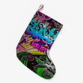 Petite Chaussette De Noël Bois-grange de couleur rustique, arrière - plan, p (Devant (Accrochage))