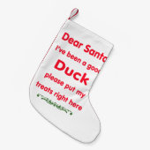 Petite Chaussette De Noël Bon bas de Noël de canard (Devant (Accrochage))