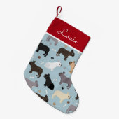 Petite Chaussette De Noël Bones et pattes de Bulldog (Devant (Accrochage))