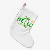 Petite Chaussette De Noël Bonjour été (Devant (Accrochage))