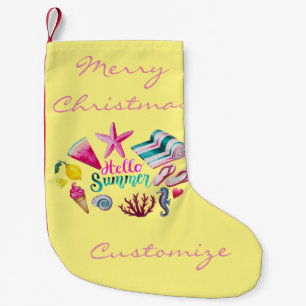 Petite Chaussette De Noël Bonjour Summer Beach Thunder-Cove