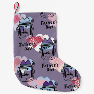 Petite Chaussette De Noël Bonne Fête des pères. Collection voiture de voeux 