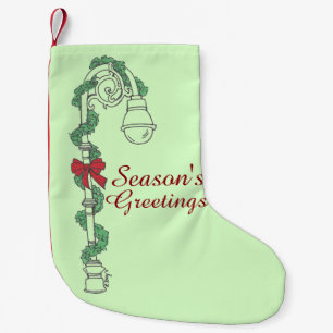 Petite Chaussette De Noël Bonnes Fêtes Lampadaire Garland de Noël