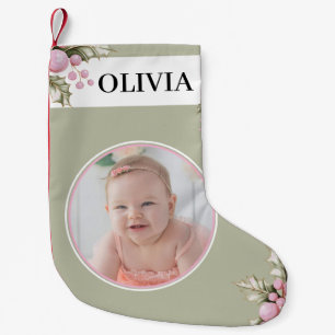 Petite Chaussette De Noël Bouche de Noël Holly Rose