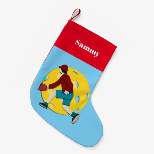 Petite Chaussette De Noël Boule de pique (Devant (Accrochage))