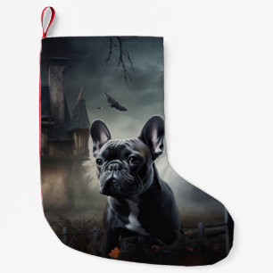 Petite Chaussette De Noël Bouledogue français Halloween Épouvantable