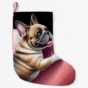 Petite Chaussette De Noël Bouledogue français Saint-Valentin French Bulldog