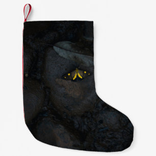 PETITE CHAUSSETTE DE NOËL BOUTEILLE JAUNE EN PIERRE