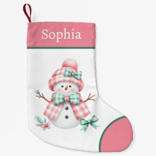 Petite Chaussette De Noël Boutique de Noël de la jeune fille rose