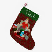 Petite Chaussette De Noël Boutique Queen Christmas Stocking (Devant (Accrochage))