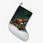 Petite Chaussette De Noël Boxe neige de Noël hiver (Devant (Accrochage))