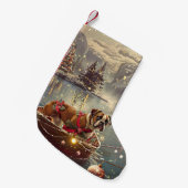 Petite Chaussette De Noël Boxer Christmas Festive Voyage (Devant (Accrochage))