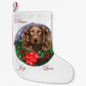 Petite Chaussette De Noël Boykin Spaniel Noël (Devant)