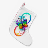 Petite Chaussette De Noël Bright infinity with rainbow butterfly (Devant (Accrochage))