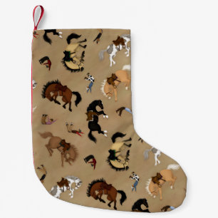 Petite Chaussette De Noël Broncs et Cowboys