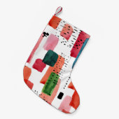 Petite Chaussette De Noël Brosse à Doodle : Bleu orange (Devant (Accrochage))