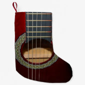 Petite Chaussette De Noël Brown classique baril de guitare, (Devant)