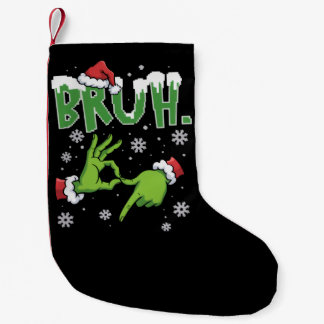 Petite Chaussette De Noël Bruh 67 Six Seven 6 7 Mème Noël Drôle Gén