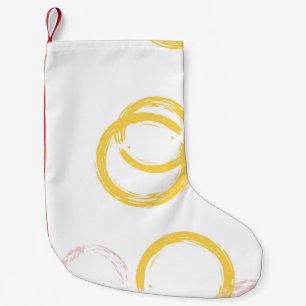 Petite Chaussette De Noël Brush Circle. Vintage Motif sans couture. D coloré