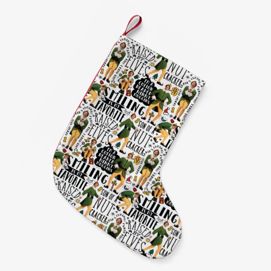 Petite Chaussette De Noël Buddy le Motif de devis Elf (Devant (Accrochage))