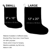 Petite Chaussette De Noël Buffle noir et blanc Plaid Christmas Stocking