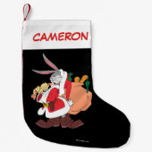 Petite Chaussette De Noël BUGS BUNNY™ Père Noël "My Side Hustle" (Devant)