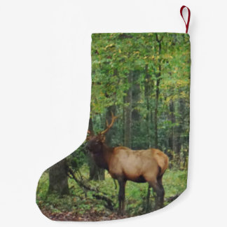 Petite Chaussette De Noël Bull Male Elk à autumn field
