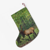 Petite Chaussette De Noël Bull Male Elk à autumn field (Dos (Accrochage))