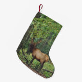 Petite Chaussette De Noël Bull Male Elk à autumn field (Devant (Accrochage))