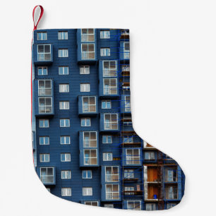 PETITE CHAUSSETTE DE NOËL BULLES BLEU