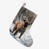 Petite Chaussette De Noël Bullmastiff Laisser neiger Noël (Devant (Accrochage))