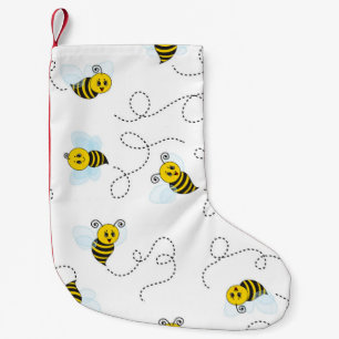 Petite Chaussette De Noël Bumblebee volant Jaune Noir Bumble Bee