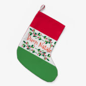 Petite Chaussette De Noël Buon Natale (Joyeux Noël) (Devant (Accrochage))