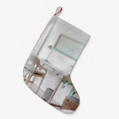 PETITE CHAUSSETTE DE NOËL BUREAU VIDE PRÈS DU RIDEAU (Devant (Accrochage))