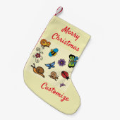 Petite Chaussette De Noël Butterflies Snails Insects Thunder_Cove (Devant (Accrochage))