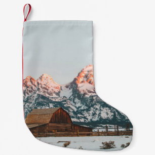Petite Chaussette De Noël Cabine matinal Sunrise au Grand Teton National Par