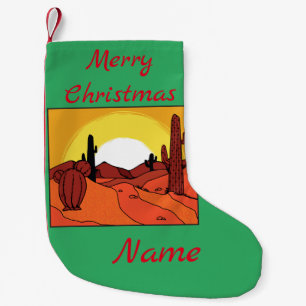 Petite Chaussette De Noël Cactus Sunset Thunder_Cove