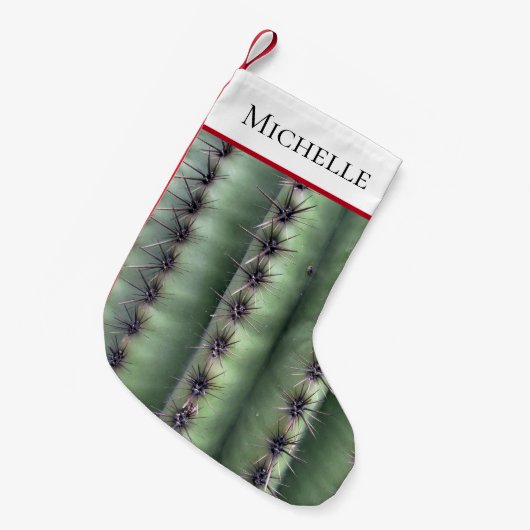 Petite Chaussette De Noël Cactus vert du désert (Devant (Accrochage))