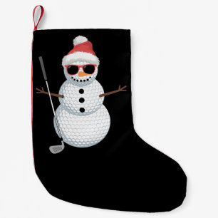 Petite Chaussette De Noël Cadeau de golfeur de Noël boule de golf bonhomme d